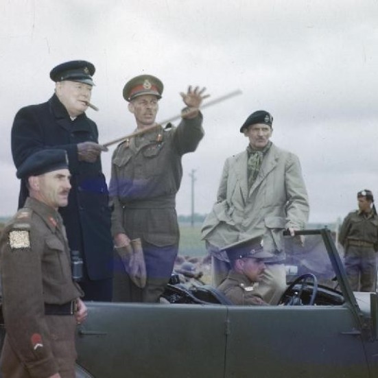 The Visit of the Prime Minister, Winston Churchill To Caen, Normandy, 22 July 1944