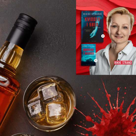 Whiskey, blodplet og forfatter. 