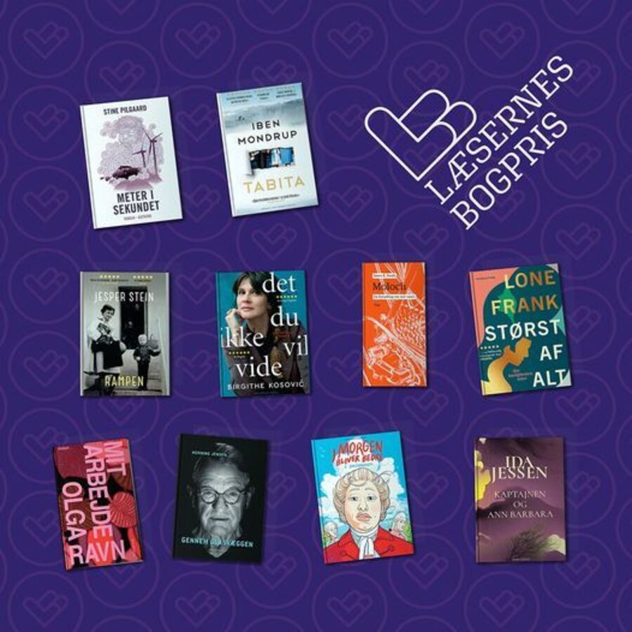 De 10 nominerede til Læsernes Bogpris