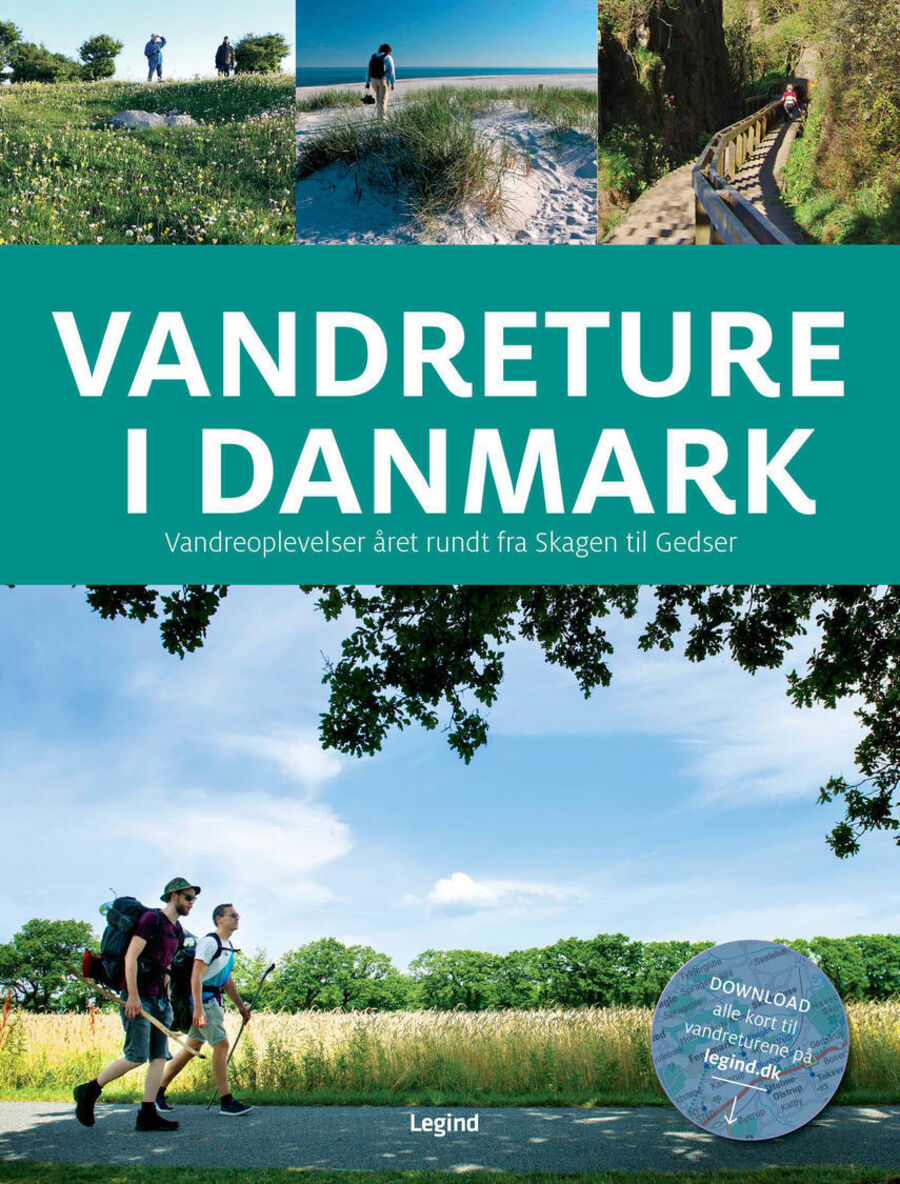 Forsidebillede af bogen "Vandreture i Danmark"
