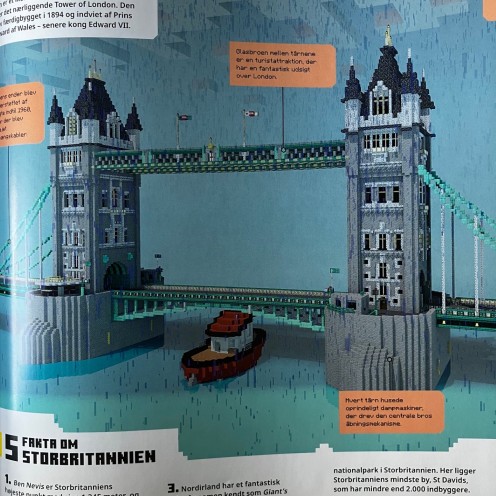 Der er mange genkendelige lokaliteter i bogen - her Tower Bridge, London
